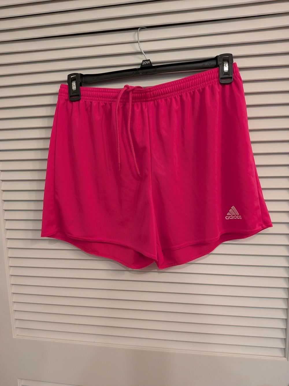 B#1:  Adidas Women’s Bright Pink Athletic Shorts Size L